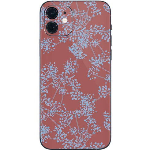 Airy Blue Floral iPhone 12 Skin