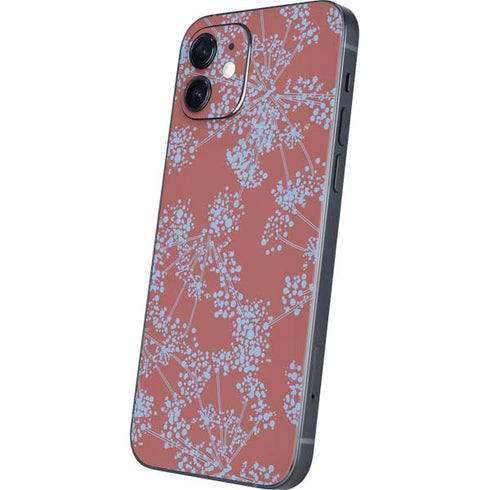 Airy Blue Floral iPhone 12 Skin