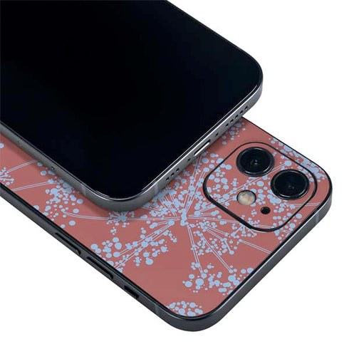Airy Blue Floral iPhone 12 Skin
