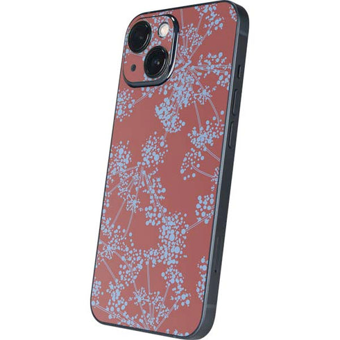 Airy Blue Floral iPhone 13 Mini Skin