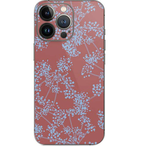 Airy Blue Floral iPhone 13 Pro Skin