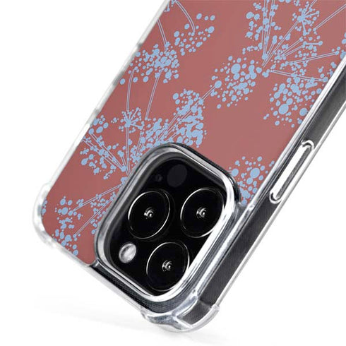 Airy Blue Floral iPhone 15 Pro MagSafe Case
