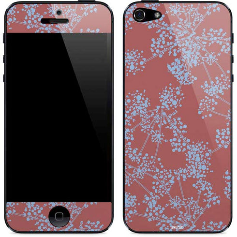 Airy Blue Floral iPhone 5/5s/5SE Skin
