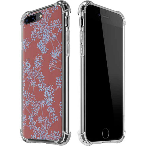 Airy Blue Floral iPhone 7/8 Plus Clear Case