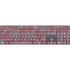 Airy Blue Floral Magic Keyboard with Numeric Keypad Skin