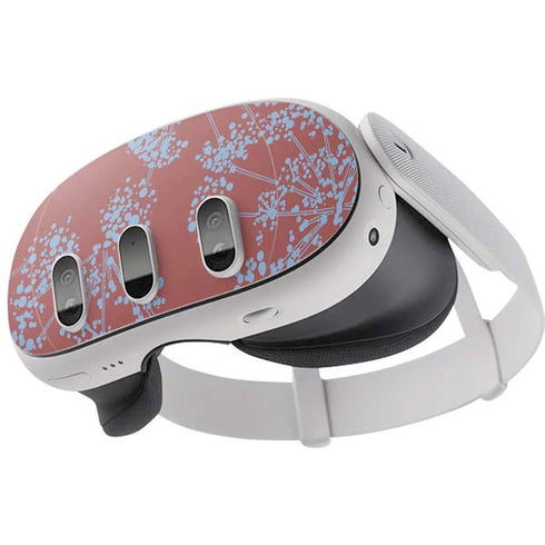 Airy Blue Floral Meta Quest 3 Skin