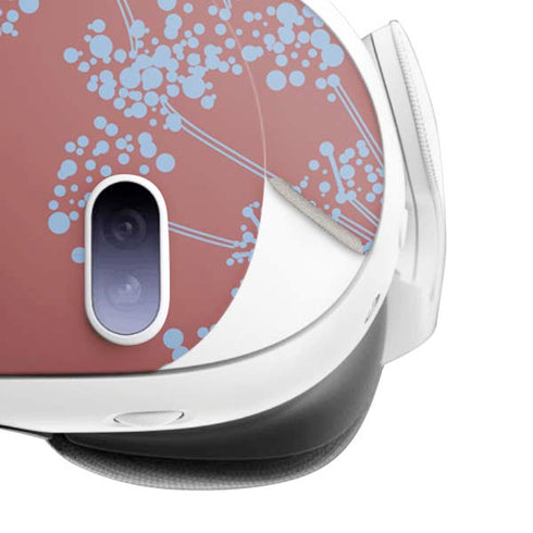 Airy Blue Floral Meta Quest 3 Skin