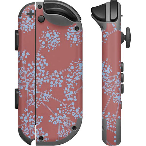 Airy Blue Floral Nintendo Joy-Con (L/R) Controller Skin