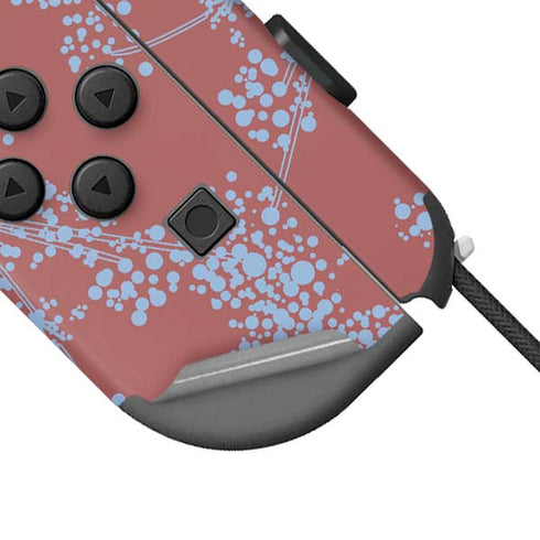 Airy Blue Floral Nintendo Joy-Con (L/R) Controller Skin
