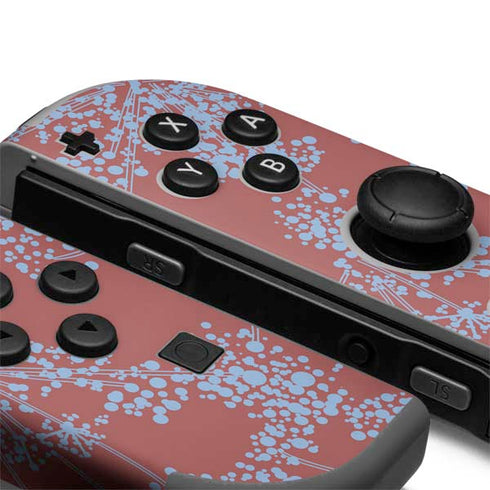 Airy Blue Floral Nintendo Joy-Con (L/R) Controller Skin