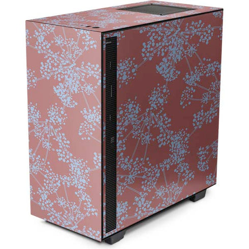Airy Blue Floral NZXT H510 Compact ATX Mid-Tower Case Skin
