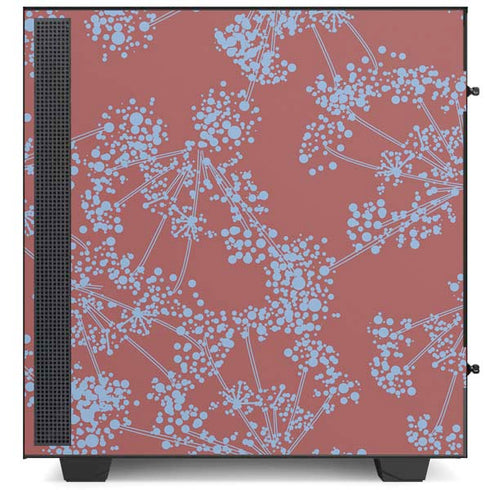 Airy Blue Floral NZXT H510 Compact ATX Mid-Tower Case Skin