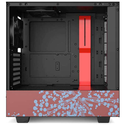 Airy Blue Floral NZXT H510 Compact ATX Mid-Tower Case Skin