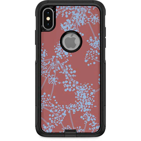 Airy Blue Floral Otterbox Commuter iPhone Skin