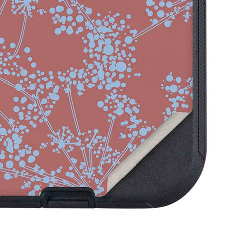 Airy Blue Floral Otterbox Defender iPhone Skin