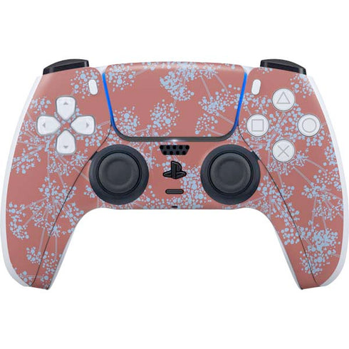 Airy Blue Floral PS5 Controller Skin