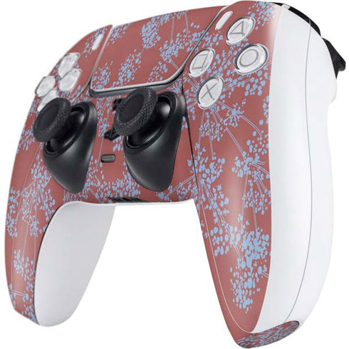 Airy Blue Floral PS5 Controller Skin