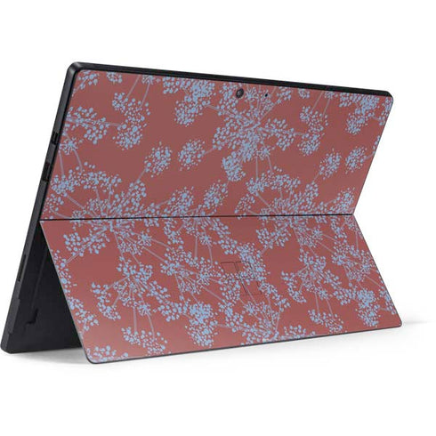 Airy Blue Floral Surface Pro 7 Skin