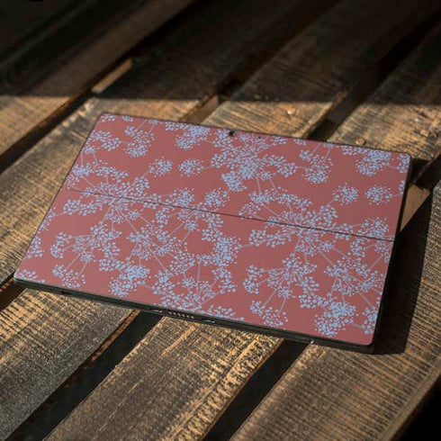 Airy Blue Floral Surface Pro 7 Skin