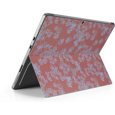 Airy Blue Floral Surface Pro 8 Skin