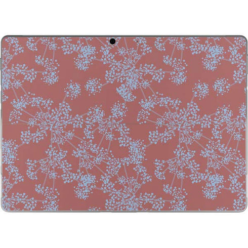 Airy Blue Floral Surface Pro 9 Skin