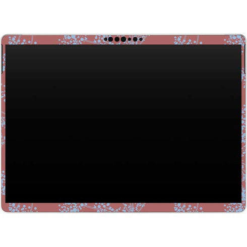 Airy Blue Floral Surface Pro 9 Skin