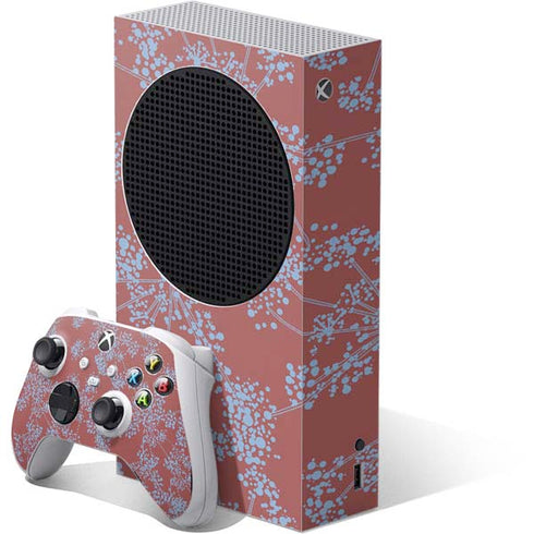 Airy Blue Floral Xbox Series S Skins