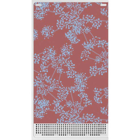 Airy Blue Floral Xbox Series S Skins