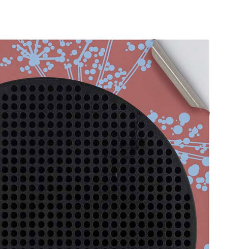 Airy Blue Floral Xbox Series S Console Skin