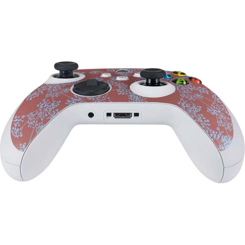 Airy Blue Floral Xbox Series S Controller Skin