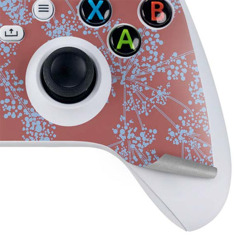 Airy Blue Floral Xbox Series S Controller Skin