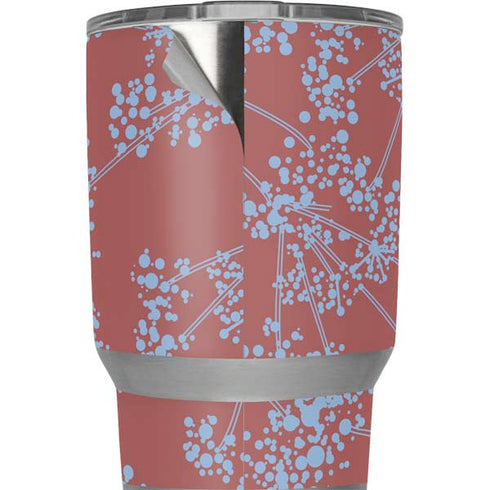 Airy Blue Floral Yeti 20oz Tumbler Skin