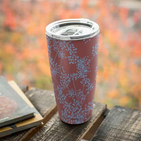 Airy Blue Floral Yeti 20oz Tumbler Skin