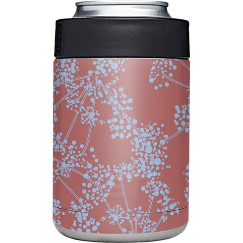 Airy Blue Floral Yeti Colster Can Insulator Skin