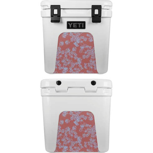 Airy Blue Floral YETI Roadie 24 Hard Cooler Skin