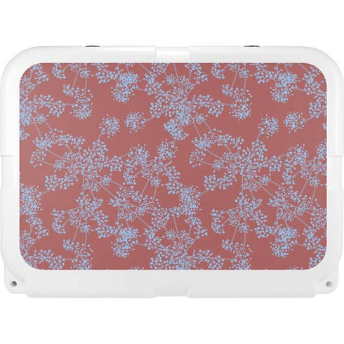 Airy Blue Floral YETI Tundra 35 Hard Cooler Skin