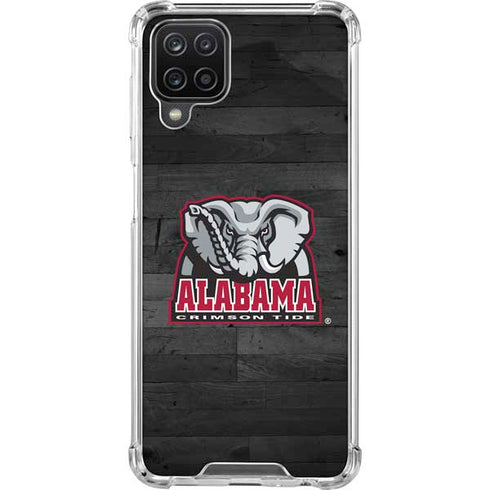 University of Alabama Basketball Wood Galaxy A12 Clear Case