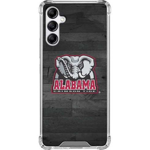 University of Alabama Basketball Wood Galaxy A14 5G Clear Case