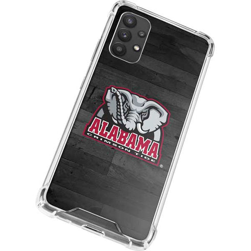 University of Alabama Basketball Wood Galaxy A32 5G Clear Case
