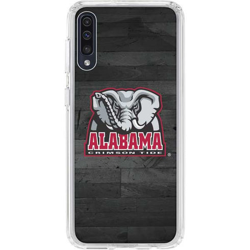 University of Alabama Basketball Wood Galaxy A50 Clear Case