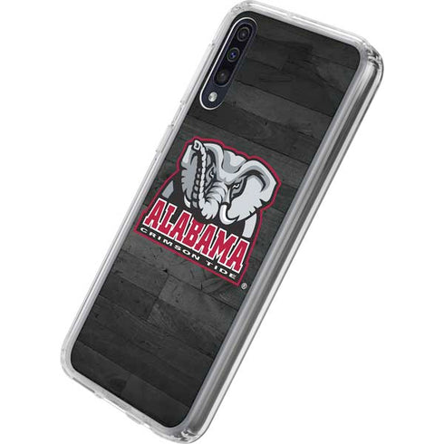 University of Alabama Basketball Wood Galaxy A50 Clear Case