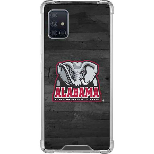 University of Alabama Basketball Wood Galaxy A51 5G Clear Case