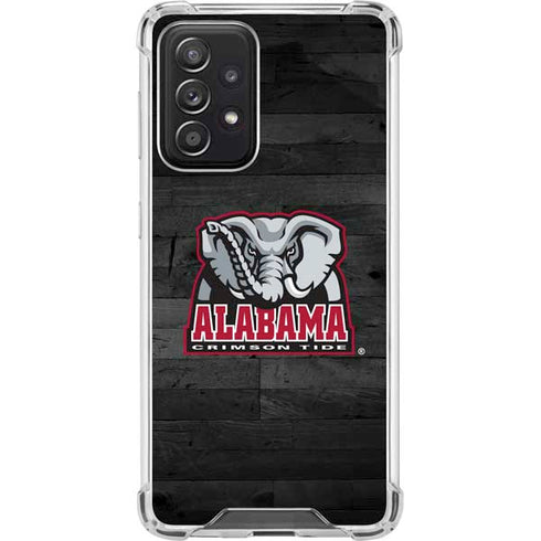 University of Alabama Basketball Wood Galaxy A52 5G Clear Case