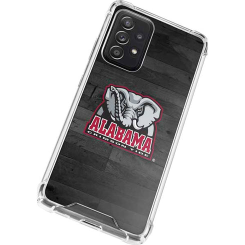 University of Alabama Basketball Wood Galaxy A52 5G Clear Case