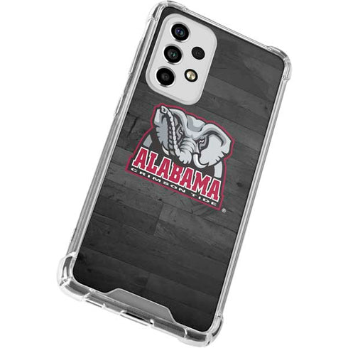 University of Alabama Basketball Wood Galaxy A53 5G Clear Case