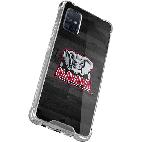 University of Alabama Basketball Wood Galaxy A71 5G Clear Case