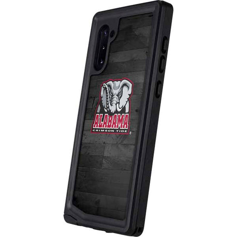 University of Alabama Basketball Wood Galaxy Note 10 Waterproof Case