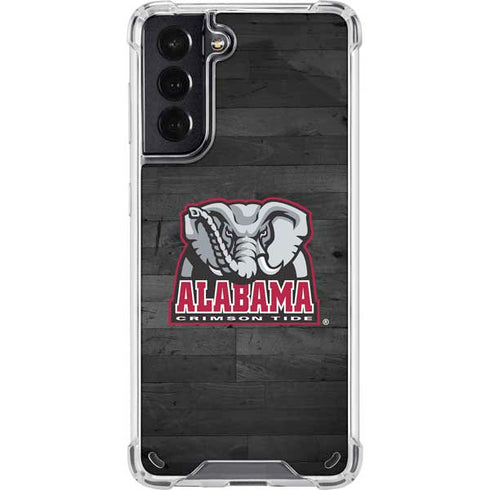 University of Alabama Basketball Wood Galaxy S21 5G Clear Case