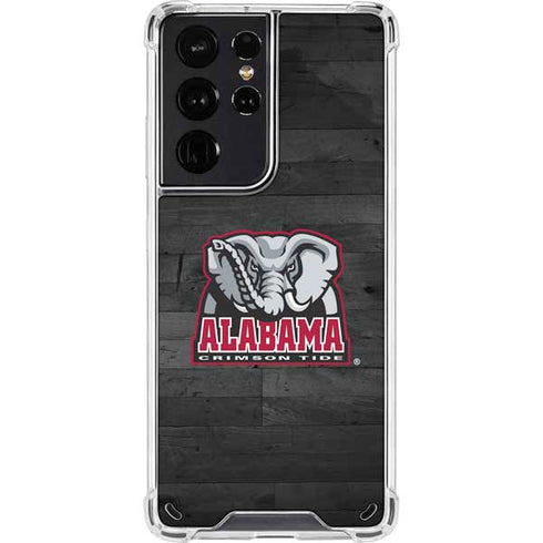 University of Alabama Basketball Wood Galaxy S21 Ultra 5G Clear Case