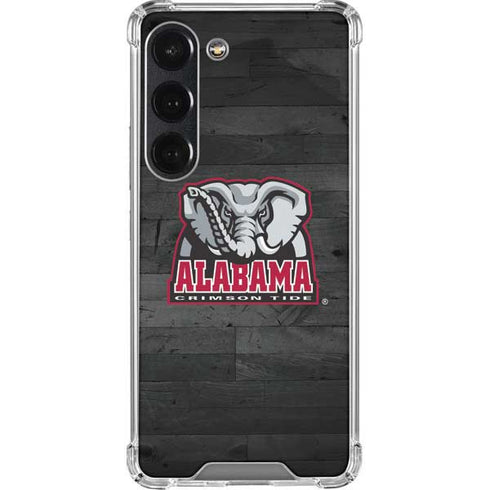 University of Alabama Basketball Wood Galaxy S23 Clear Case